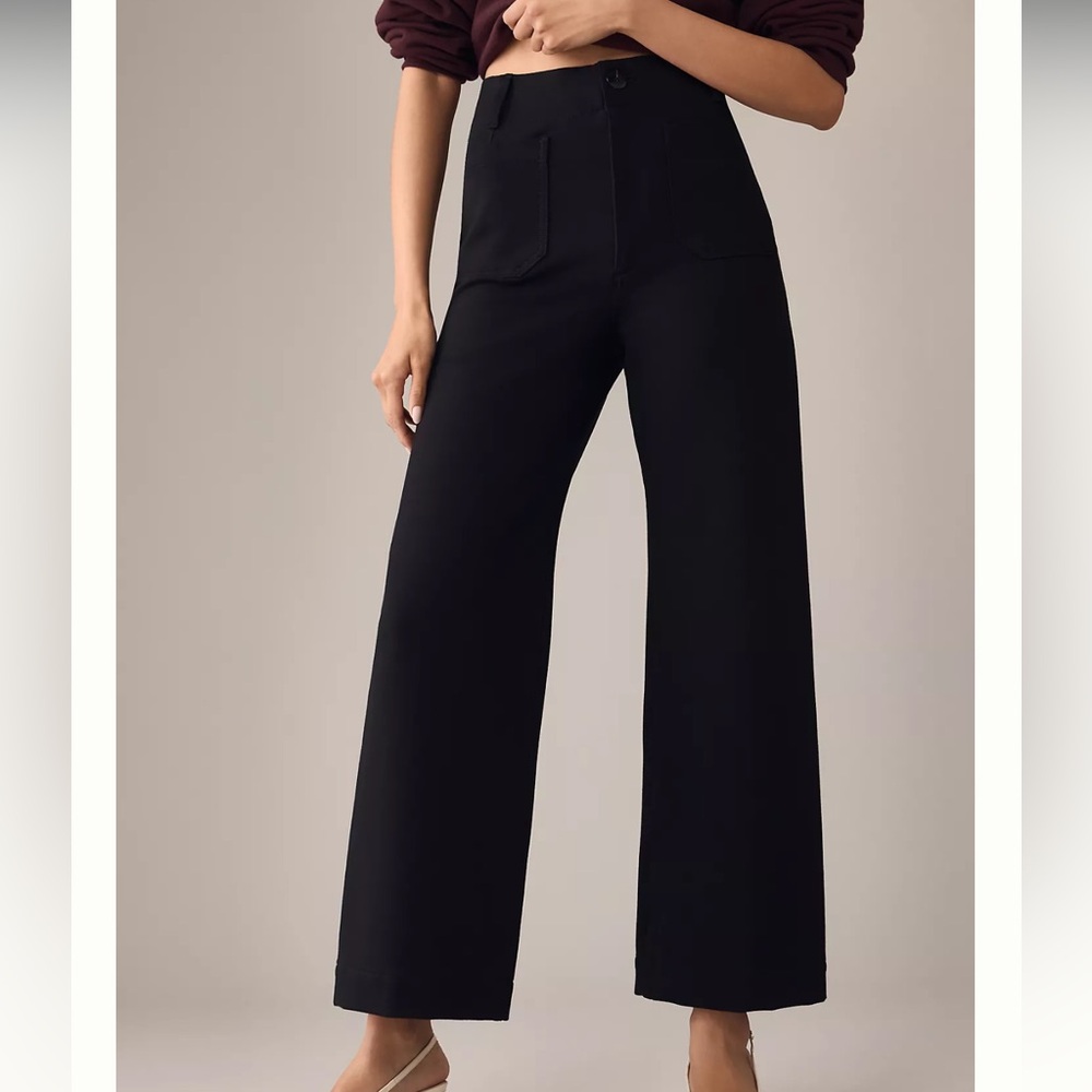 Maeve Black Wide Leg Pants